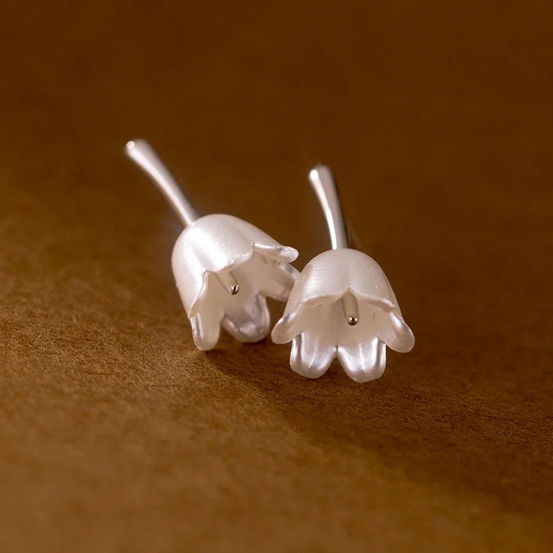 Sweet Bell Orchid Flower Stud Earrings DG0177