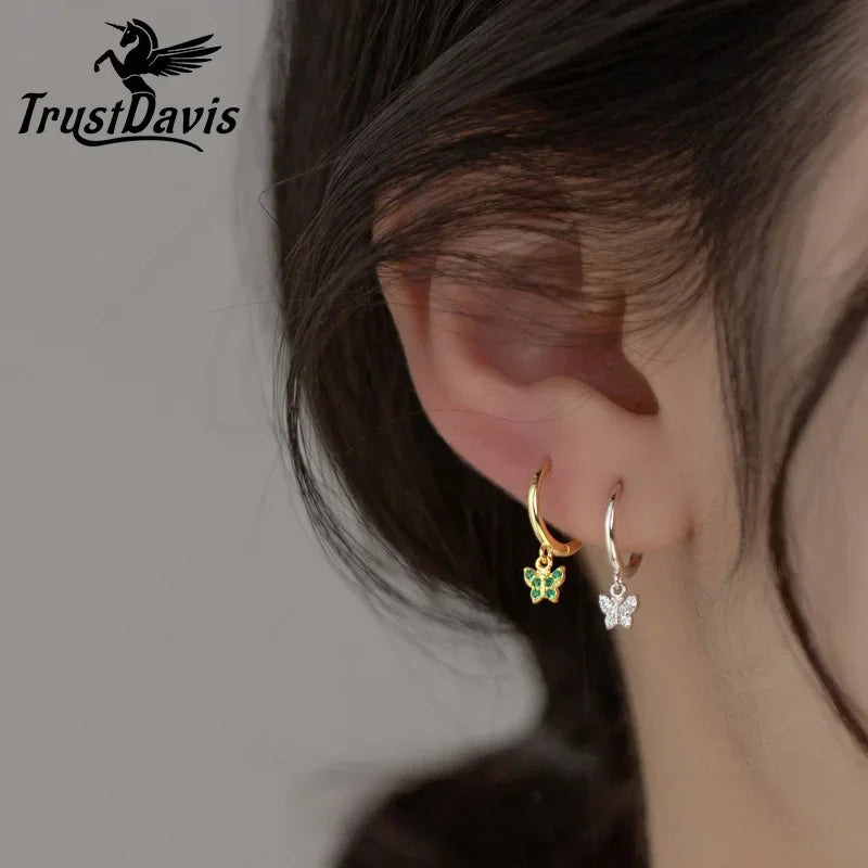 Butterfly Hoop Earrings DS3843