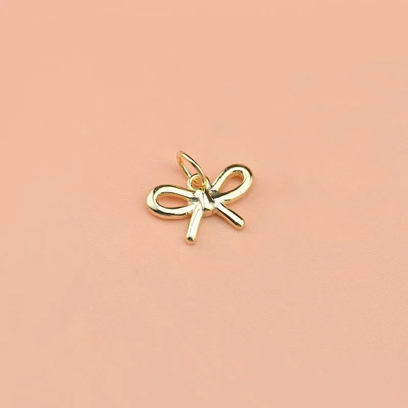 Bowknot Charm Pendant Handmade DIY Accessories HY090