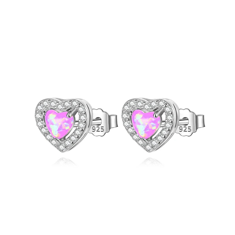 Trustdavis 100% 925 Sterling Silver Women's Jewelry Fashion romantic cute Stud Earrings Gift For School Girls Teens Lady DS4048