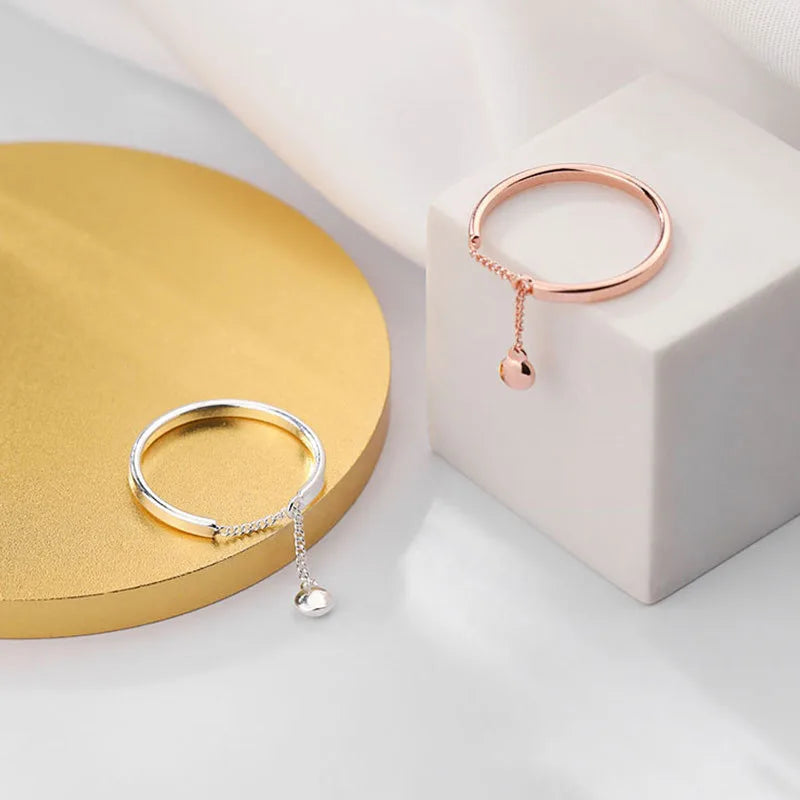 Beads Chain Open Finger Ring DS1891