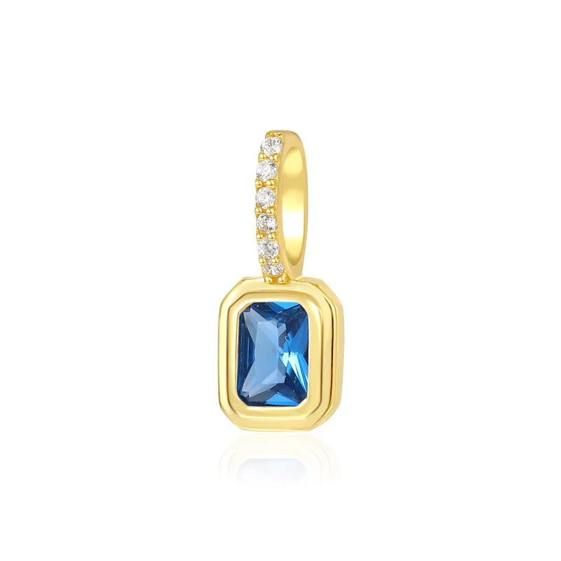 TSquare Colored Zircon Charm Pendant DZ1695