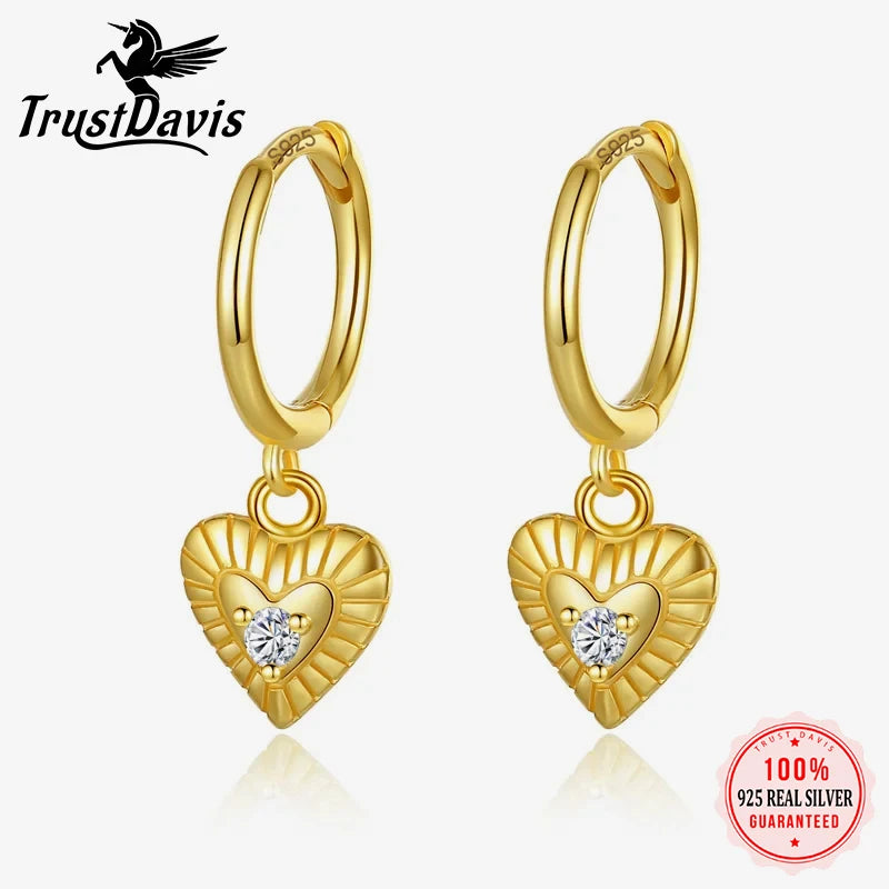 Love Moon Eye key Cross Heart Pendant Hoop Earrings DG0126