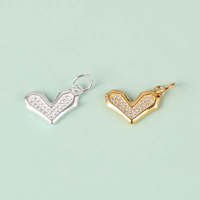Minimalist Heart Silver Pendant DZ1905