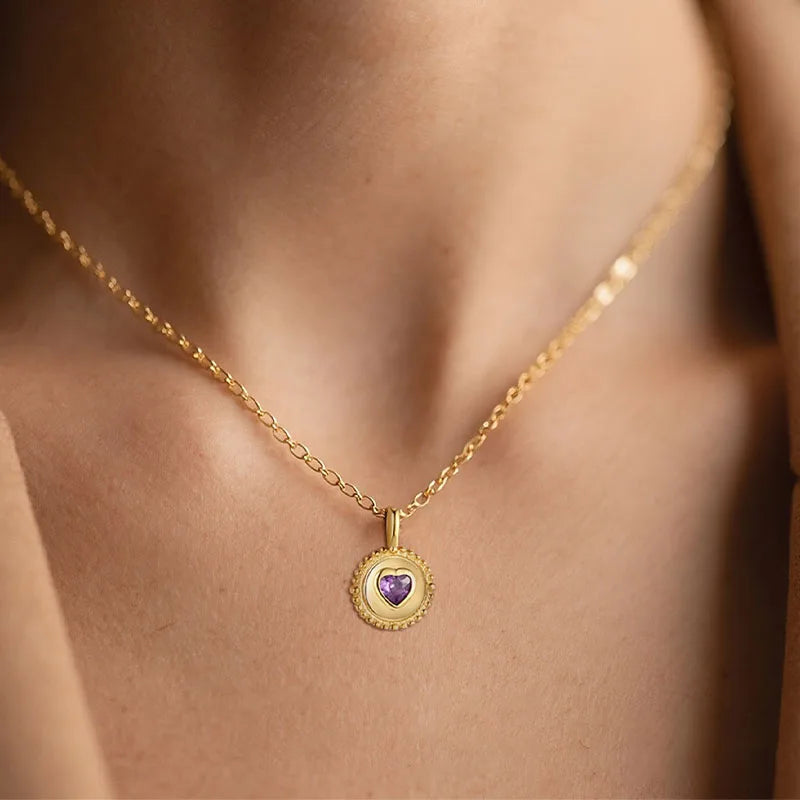 Heart Zircon Silver Pendant DZ1904