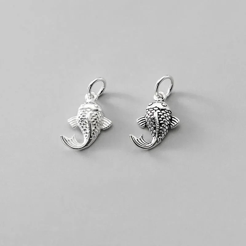 Fish Charm Pendant Handmade DIY Accessories Jewelry DZ102