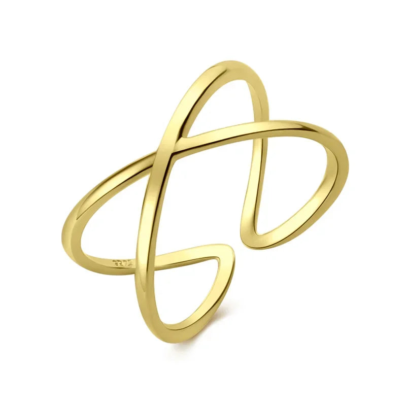 TrustDavis Real 925 Sterling Silver Fashion Sweet 3D Cross Opening Ring For Women Wedding Birthday Fine S925 Ring Jewelry DS954