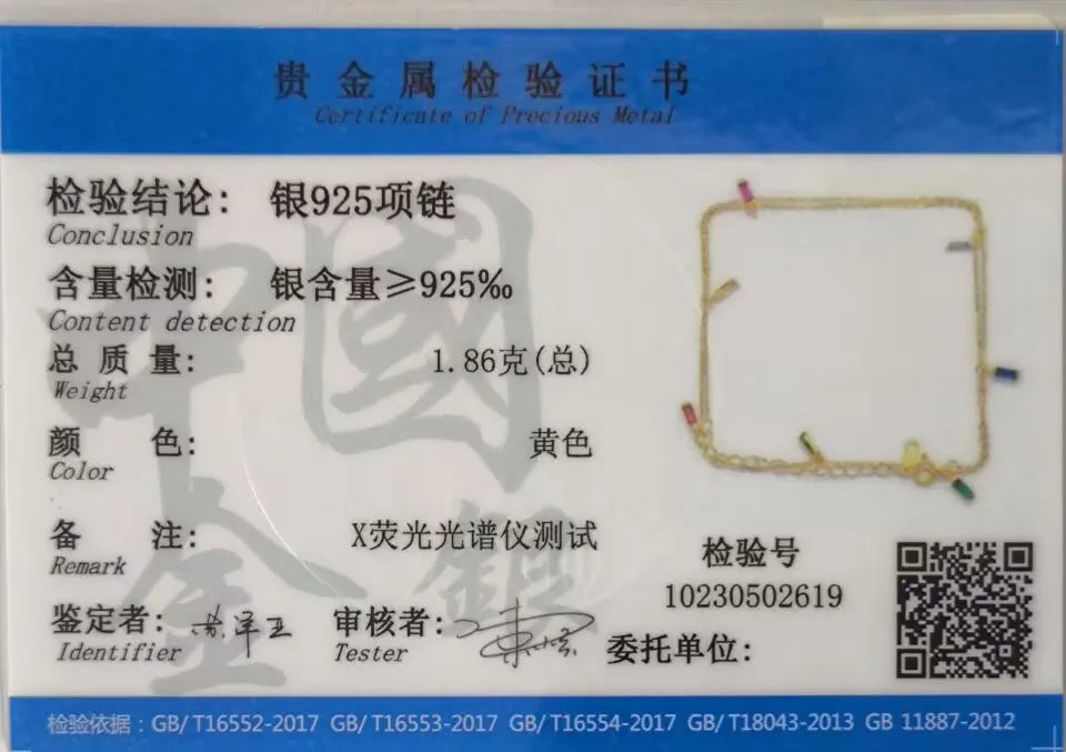 TrustDavis Real 925 Sterling Silver Sweet INS Tassel Colour CZ Stone Necklace For Women Wedding Party Fine S925 Jewelry DA1730