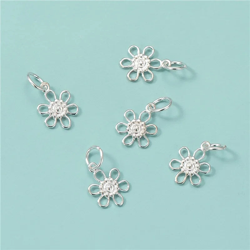 Fashion Little Flower Charm Pendant DZ1776