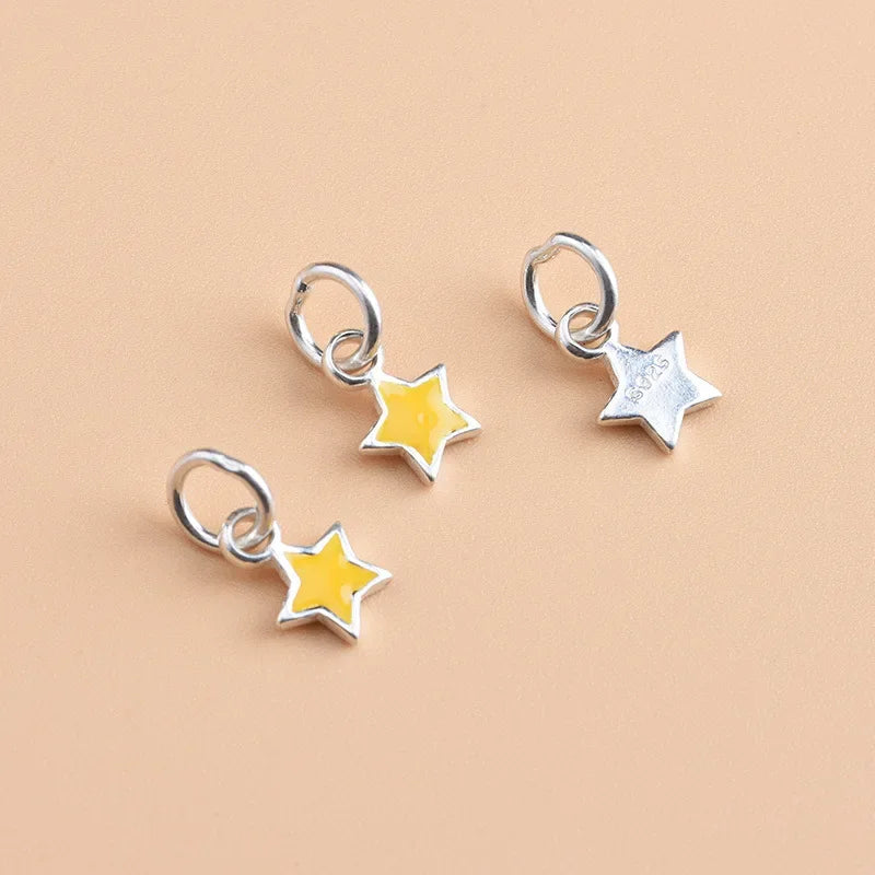 Yellow Star Charm Pendant HY126