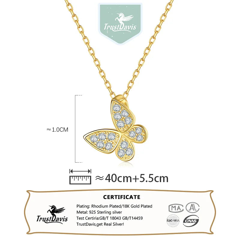 Necklace Butterfly Heart Pendant DS4036