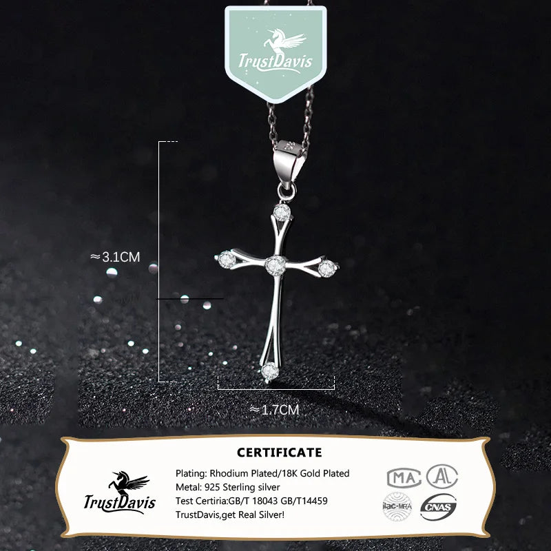 Charm Necklace Cross Pendant DS3864