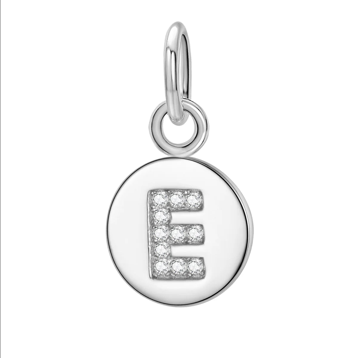 Simple Round 26 Letters Cz Pendant Diy Accessories DG0114
