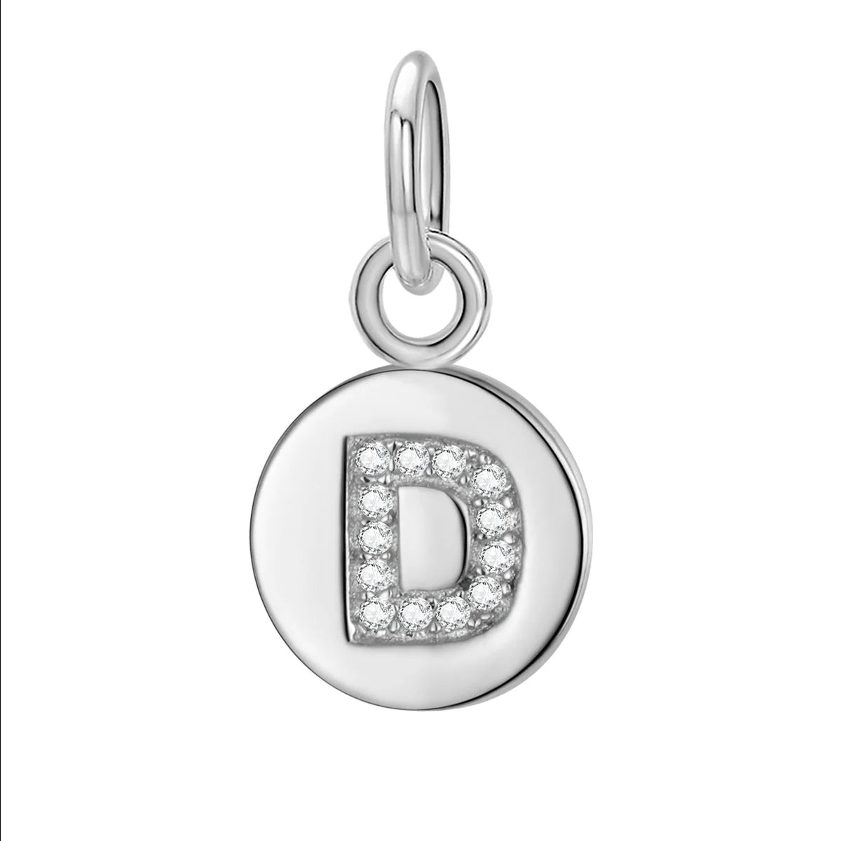 Simple Round 26 Letters Cz Pendant Diy Accessories DG0114