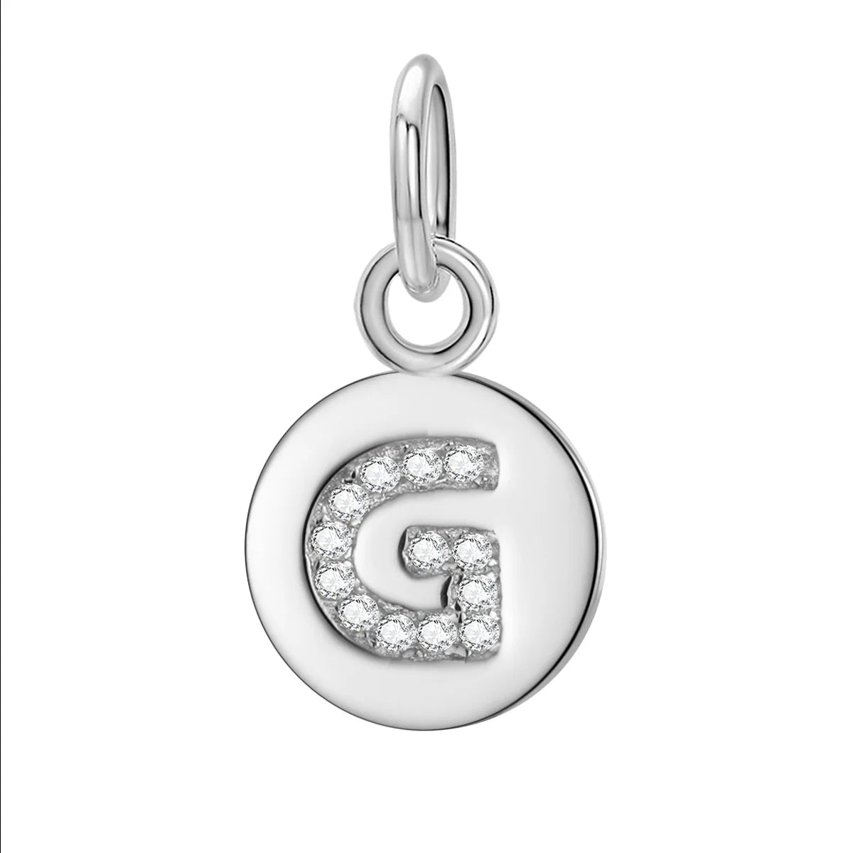 Simple Round 26 Letters Cz Pendant Diy Accessories DG0114