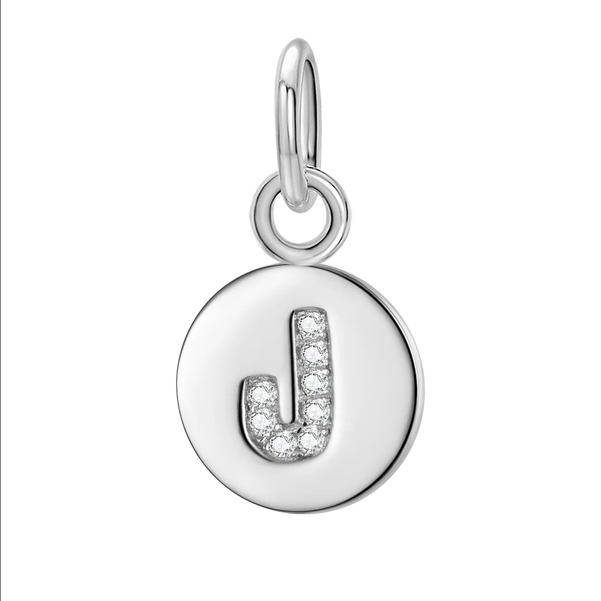 Simple Round 26 Letters Cz Pendant Diy Accessories DG0114