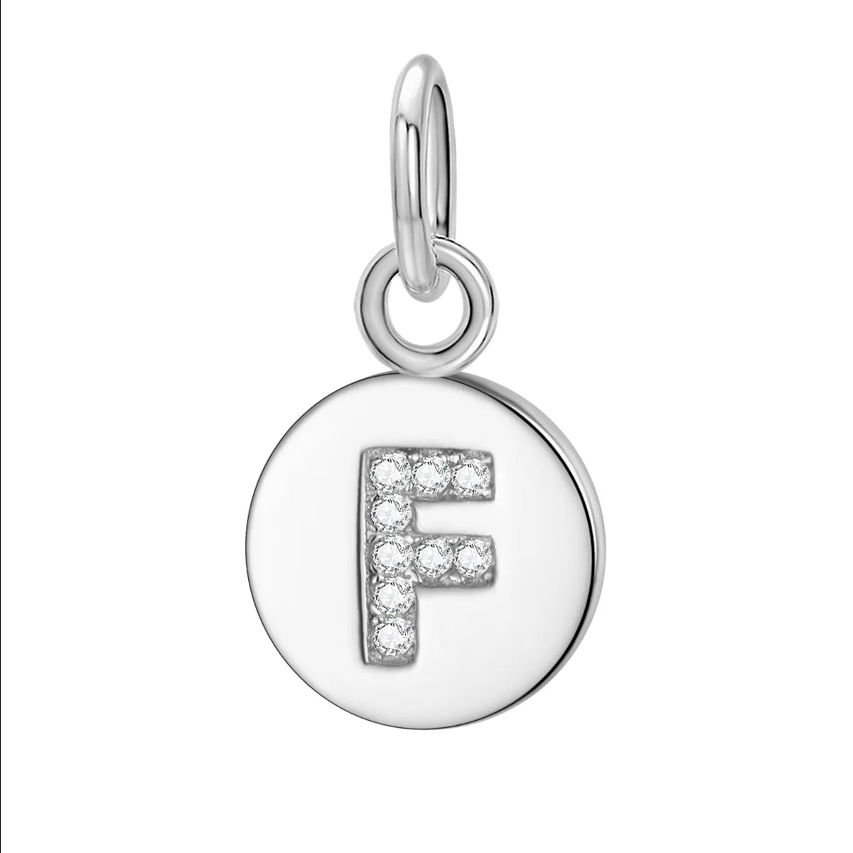 Simple Round 26 Letters Cz Pendant Diy Accessories DG0114