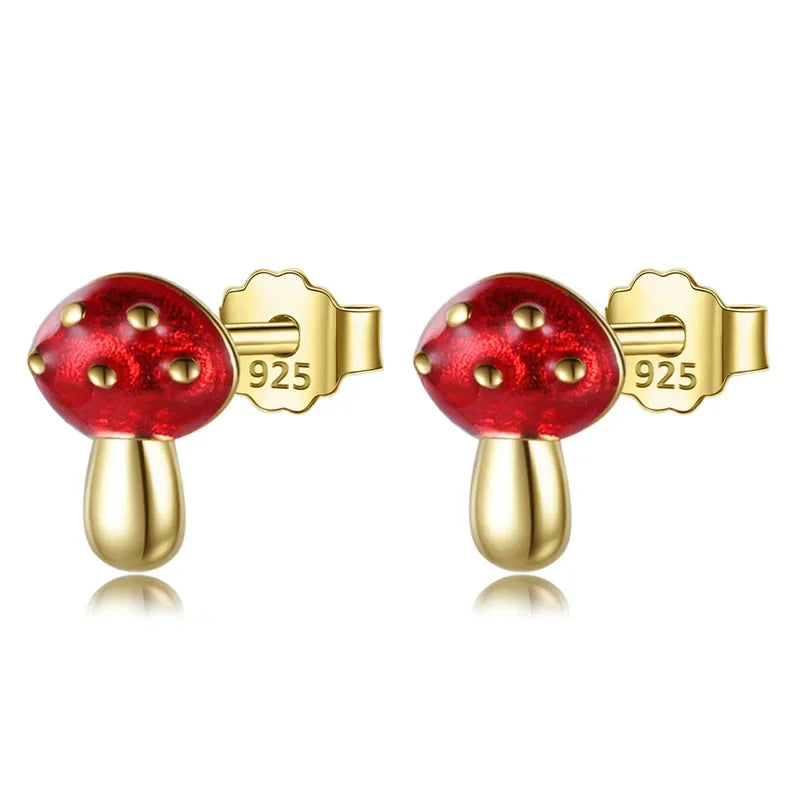 Vintage Mushroom Stud Earring LB597