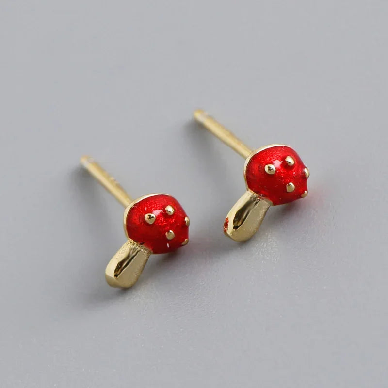 Vintage Mushroom Stud Earring LB597