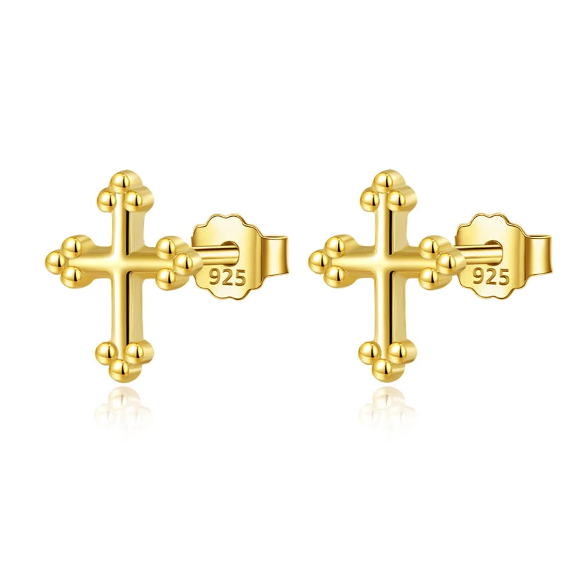 Tiny Cross Stud Earrings DS4292