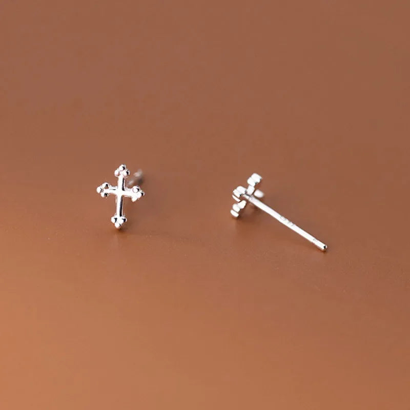 Tiny Cross Stud Earrings DS4292