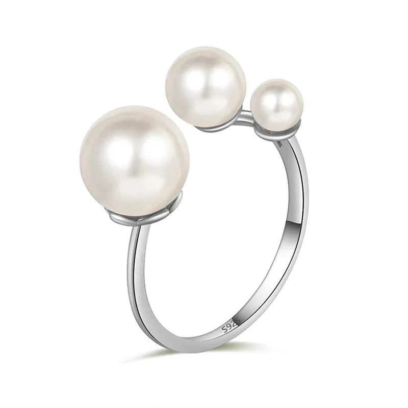 Luxury Synthesis Pearl Opening Ring DA2791