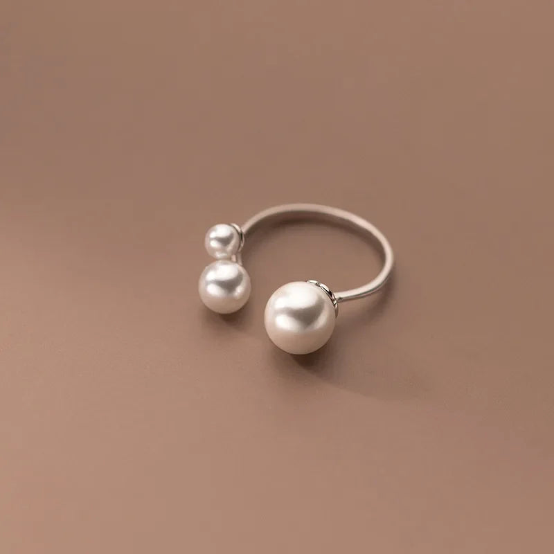 Luxury Synthesis Pearl Opening Ring DA2791