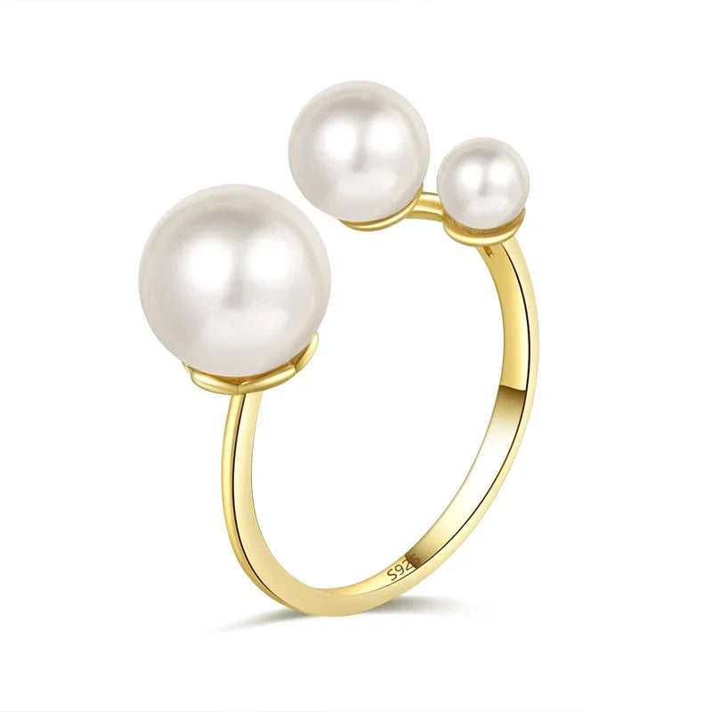 Luxury Synthesis Pearl Opening Ring DA2791