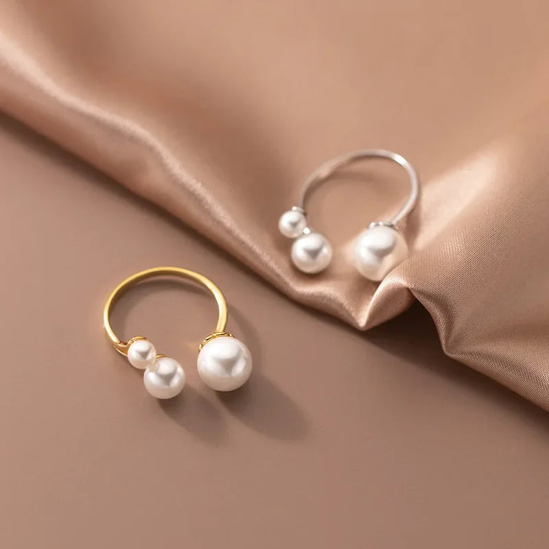 Luxury Synthesis Pearl Opening Ring DA2791