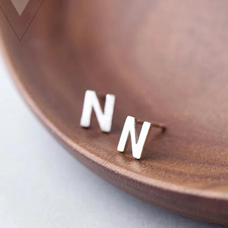 A~Z 26 English Letters Stud Earring DS928