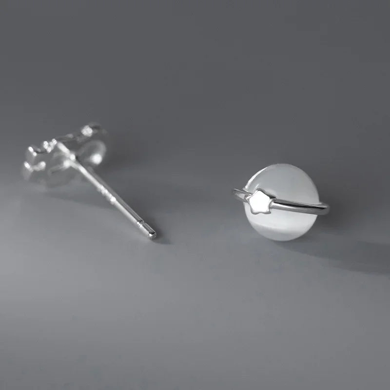 Opal Astronaut Ear Stud Star Asymmetry DS3501