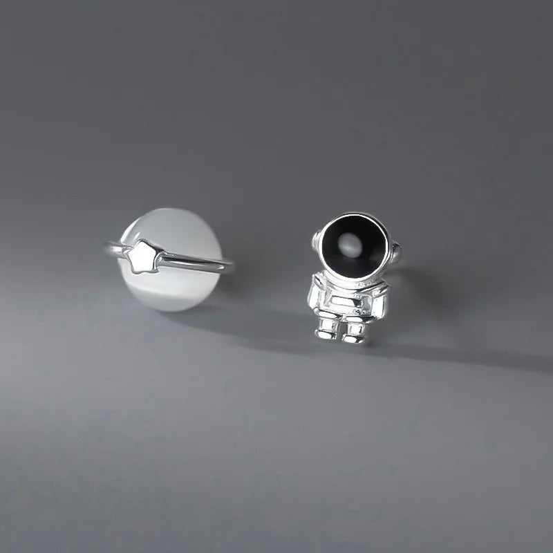 Opal Astronaut Ear Stud Star Asymmetry DS3501