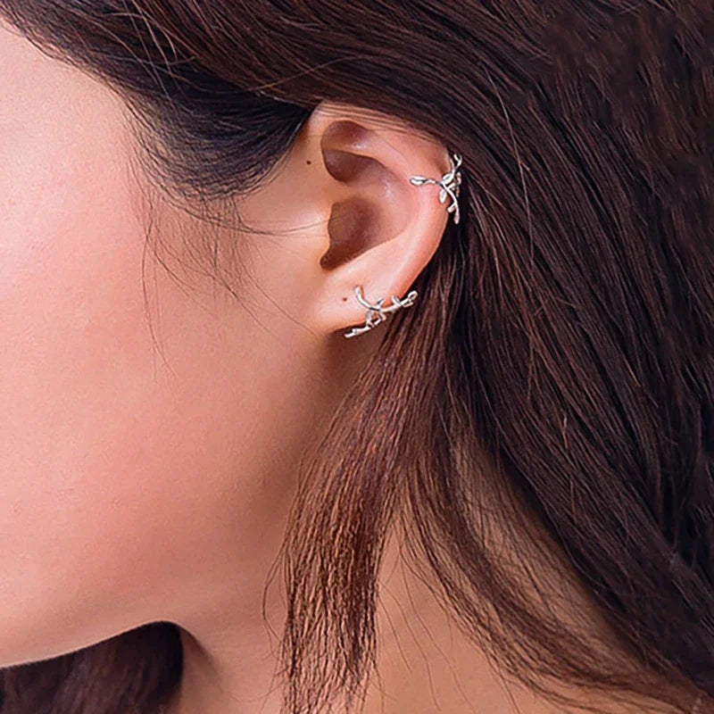 Hollow Branch Ear Cuff Clip on Earrings DS748