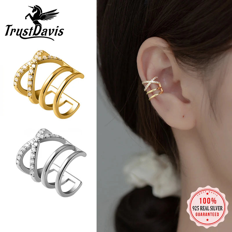 Clip Earrings For Women Dazzling Zircon Earring DA2820