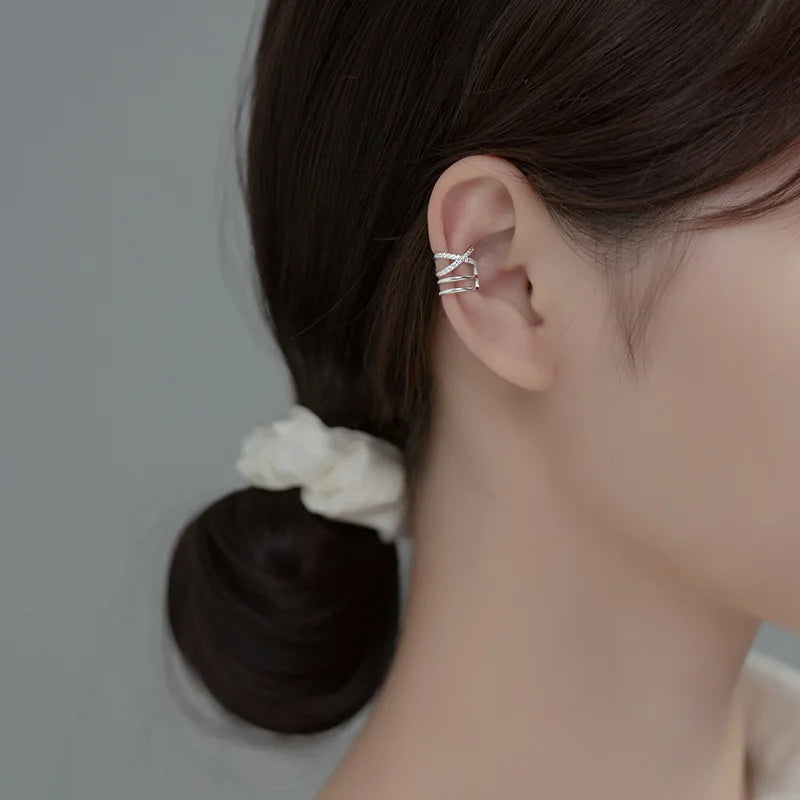 Clip Earrings For Women Dazzling Zircon Earring DA2820