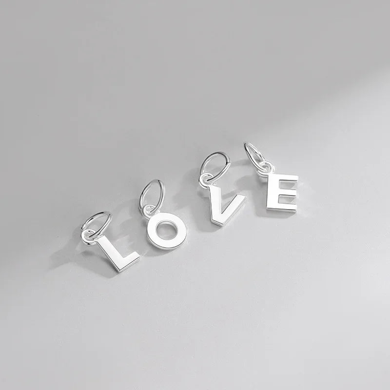 26 Letters Charm Pendant DIY Fit Necklace Fine Jewelry Accessories DH0020