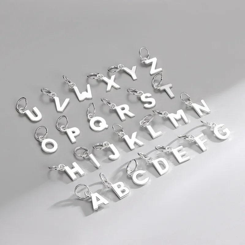 26 Letters Charm Pendant DIY Fit Necklace Fine Jewelry Accessories DH0020