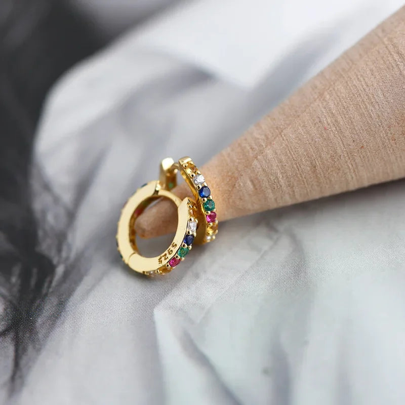 Minimalism Color Zircon 7mm Mini Creole DA2677