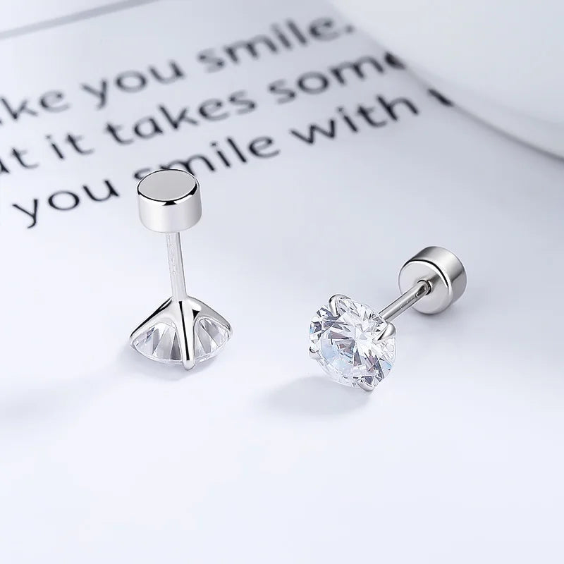 Zircon Screw Stud Earrings DS3508