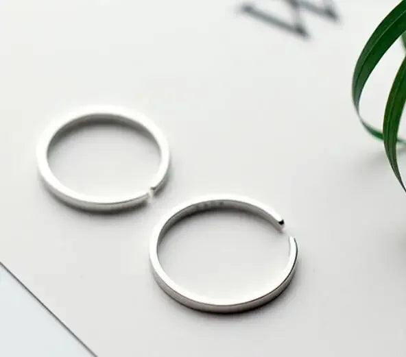 Simple Smooth Adjustable Ring For Man&Women Wedding Jewelry DA1090