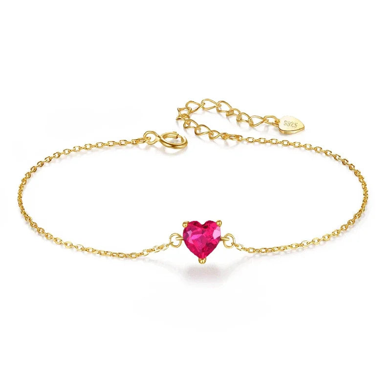 Fashion Sweet Romantic Heart Shiny CZ Bracelet DB1385
