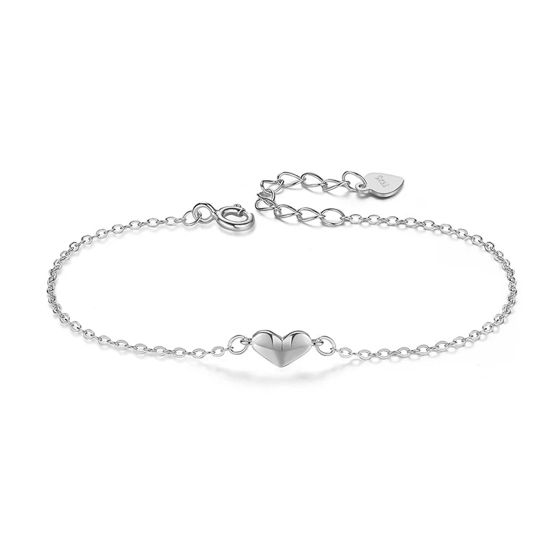 Romantic Heart Fine S925 Bracelet Jewelry DA2843