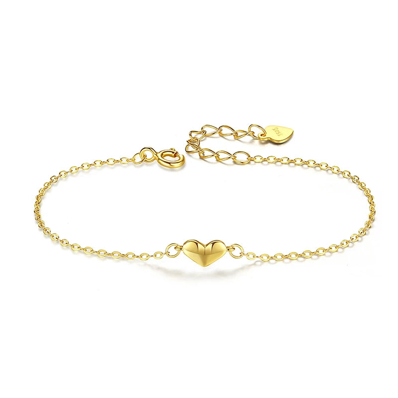 Romantic Heart Fine S925 Bracelet Jewelry DA2843