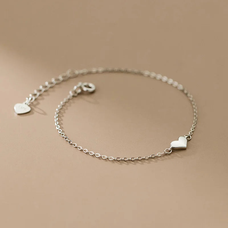 Romantic Heart Fine S925 Bracelet Jewelry DA2843