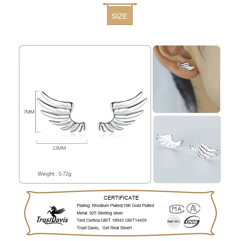 Angel Wings Stud Earrings DS1519
