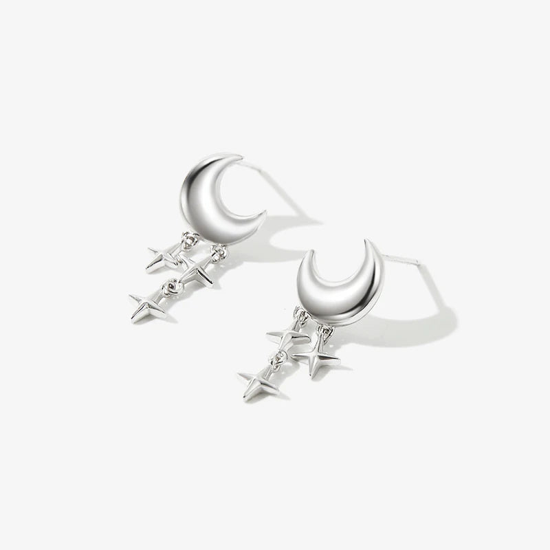 Moon Satr Stud Earrings DS3480
