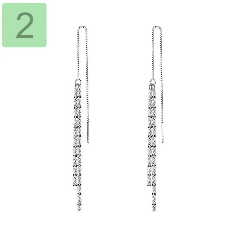 Sweet Sky Star Chain Stud Earrings DB943