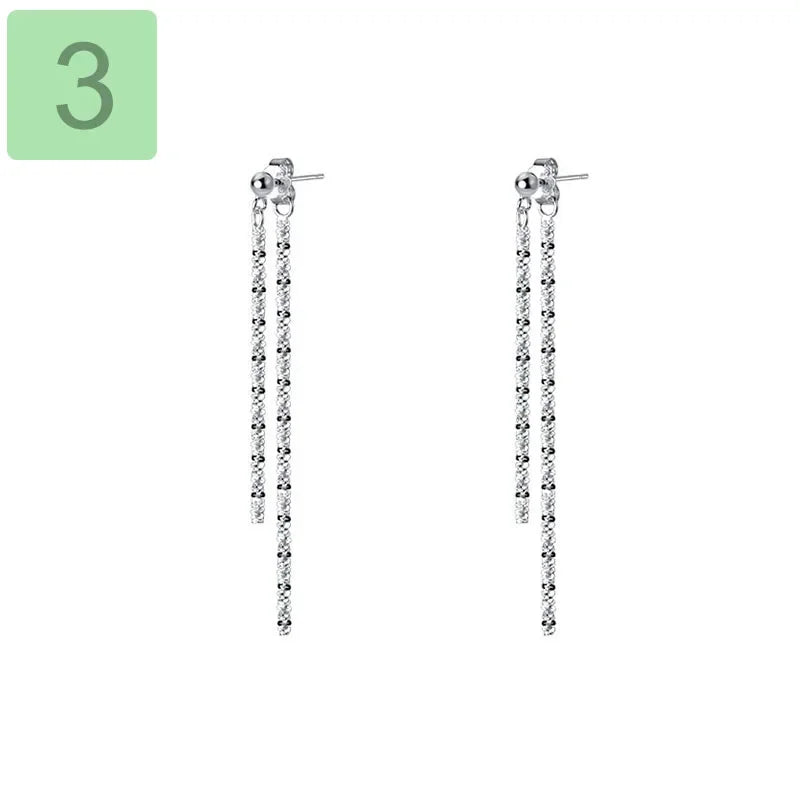 Sweet Sky Star Chain Stud Earrings DB943