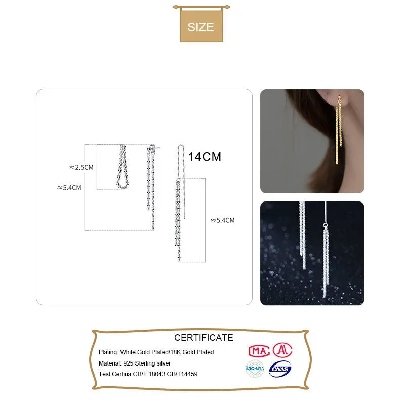 Sweet Sky Star Chain Stud Earrings DB943