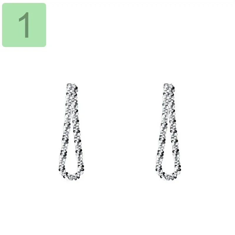 Sweet Sky Star Chain Stud Earrings DB943